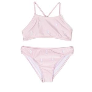 Polo Ralph Lauren All-over embroidered logo kids bikini